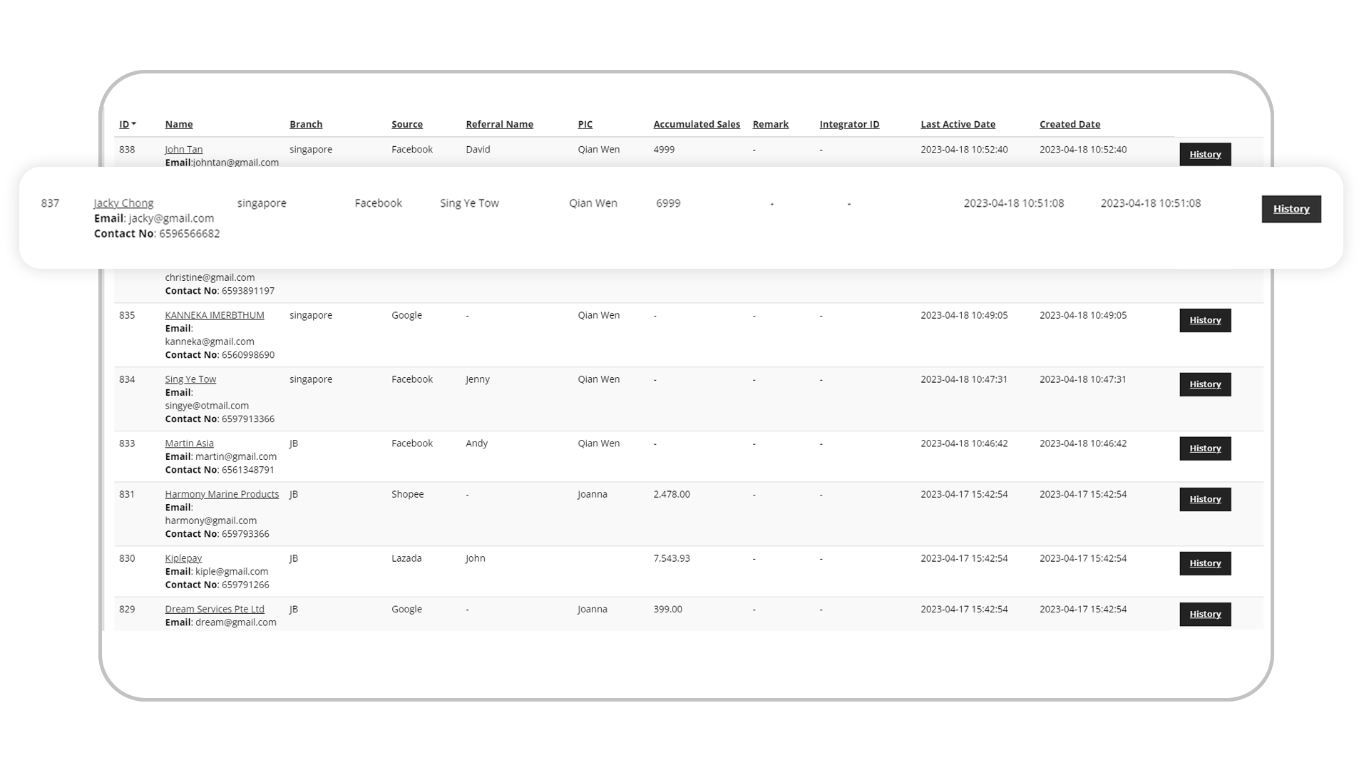 Tracking System - Pomegranet Solutions Pte Ltd